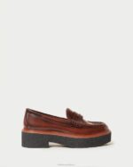 femmes Loeffler Randall brun mocassins à plateforme rikki chaussures 8HL8312 - Image 2