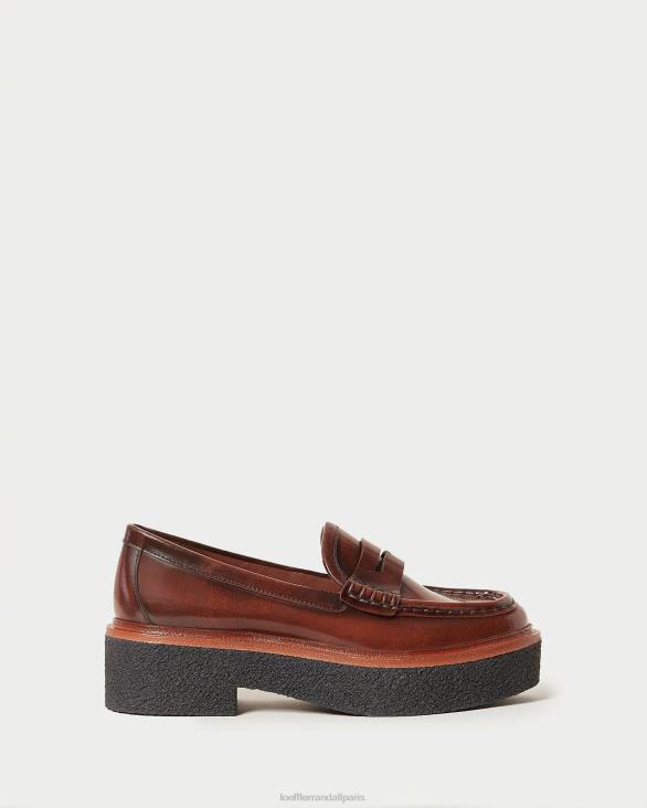 femmes Loeffler Randall brun mocassins à plateforme rikki chaussures 8HL8312 - Image 2