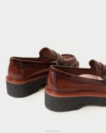 femmes Loeffler Randall brun mocassins à plateforme rikki chaussures 8HL8312 - Image 4