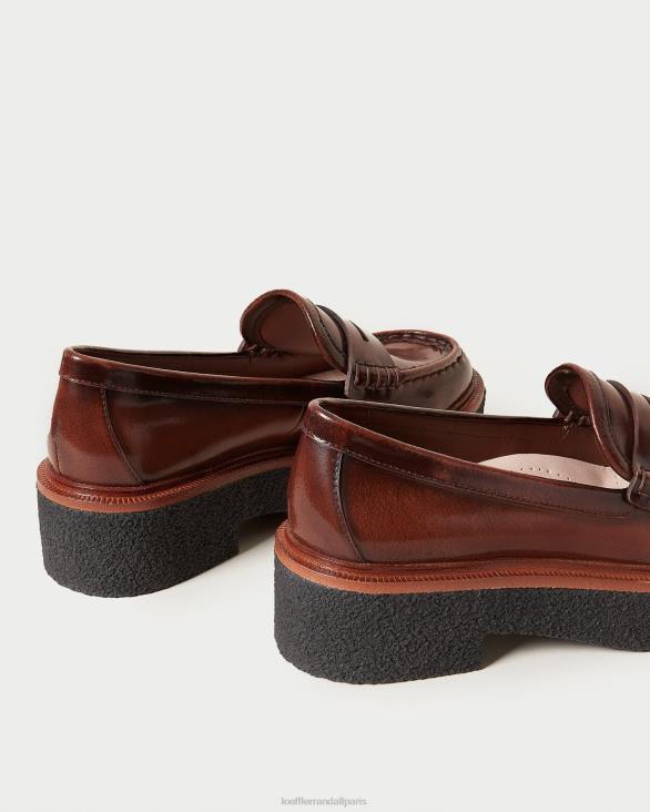 femmes Loeffler Randall brun mocassins à plateforme rikki chaussures 8HL8312 - Image 4