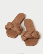 femmes Loeffler Randall brun sandale tressée joanna chaussures 8HL8111 - Image 3