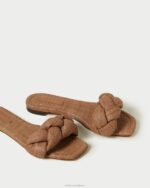 femmes Loeffler Randall brun sandale tressée joanna chaussures 8HL8111 - Image 4