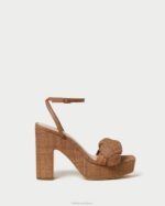 femmes Loeffler Randall brun talon plateforme fae chaussures 8HL856 - Image 2