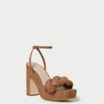 femmes Loeffler Randall brun talon plateforme fae chaussures 8HL856