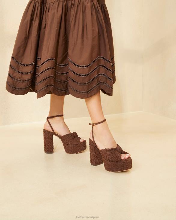 femmes Loeffler Randall cacao plateforme de nœuds roz chaussures 8HL892 - Image 5
