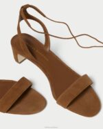 femmes Loeffler Randall cacao sandale à talon mi-haut jackie chaussures 8HL887 - Image 4