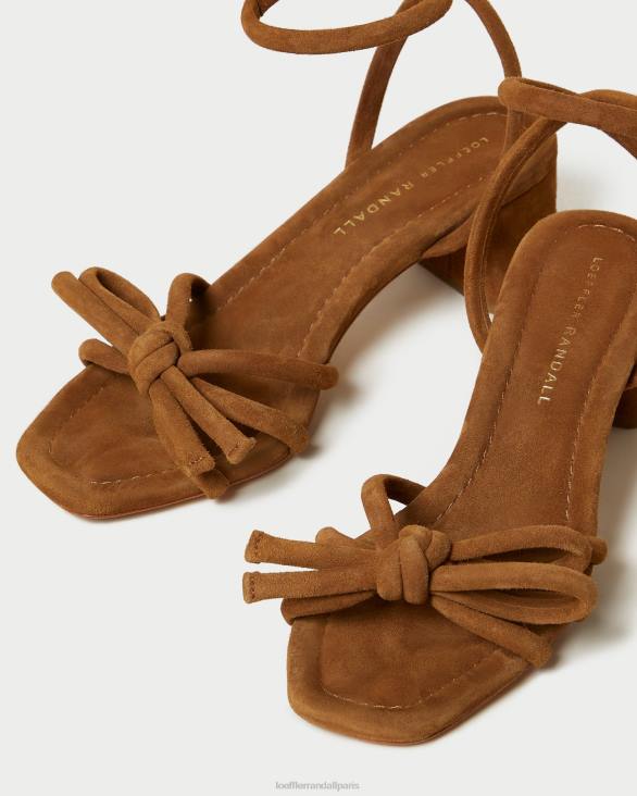 femmes Loeffler Randall cacao sandale mikel à nœud et talon chaussures 8HL862 - Image 4