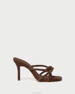 femmes Loeffler Randall cacao talon à nœud margi chaussures 8HL846 - Image 2