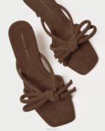 femmes Loeffler Randall cacao talon à nœud margi chaussures 8HL846 - Image 3