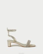 femmes Loeffler Randall cappuccino sandale à talon mi-haut jackie chaussures 8HL870 - Image 2