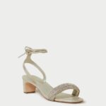 femmes Loeffler Randall cappuccino sandale à talon mi-haut jackie chaussures 8HL870