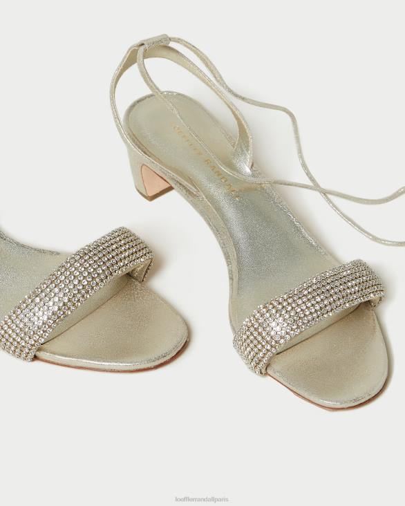 femmes Loeffler Randall cappuccino sandale à talon mi-haut jackie chaussures 8HL870 - Image 3