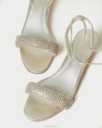 femmes Loeffler Randall cappuccino sandale à talon mi-haut jackie chaussures 8HL870 - Image 4