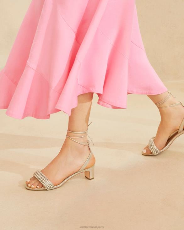 femmes Loeffler Randall cappuccino sandale à talon mi-haut jackie chaussures 8HL870 - Image 5