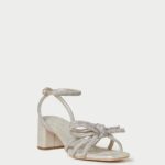 femmes Loeffler Randall cappuccino sandale mikel à nœud et talon chaussures 8HL815