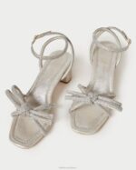 femmes Loeffler Randall cappuccino sandale mikel à nœud et talon chaussures 8HL815 - Image 3