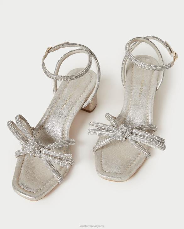 femmes Loeffler Randall cappuccino sandale mikel à nœud et talon chaussures 8HL815 - Image 3