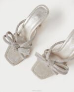 femmes Loeffler Randall cappuccino talon à nœud margi chaussures 8HL828 - Image 2