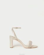 femmes Loeffler Randall cappuccino talon shay en strass chaussures 8HL826 - Image 2