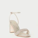 femmes Loeffler Randall cappuccino talon shay en strass chaussures 8HL826