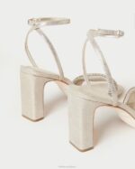 femmes Loeffler Randall cappuccino talon shay en strass chaussures 8HL826 - Image 4