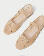 femmes Loeffler Randall caramel/clair ballerines Léonie chaussures 8HL8299 - Image 3