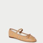 femmes Loeffler Randall caramel/cristal ballerines Léonie chaussures 8HL8303