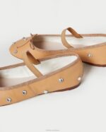 femmes Loeffler Randall caramel/cristal ballerines Léonie chaussures 8HL8303 - Image 4