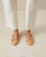 femmes Loeffler Randall caramel/cristal ballerines Léonie chaussures 8HL8303 - Image 5
