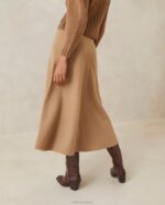 femmes Loeffler Randall chameau jupe circulaire charissa vêtements 8HL8219 - Image 2