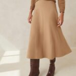 femmes Loeffler Randall chameau jupe circulaire charissa vêtements 8HL8219