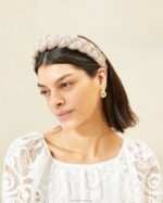 femmes Loeffler Randall Champagne bandeau tressé lilas accessoires 8HL8164 - Image 3