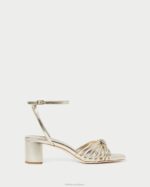 femmes Loeffler Randall Champagne nœud olivia mi-talon chaussures 8HL851 - Image 2