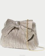 femmes Loeffler Randall Champagne pochette à nœud Rayne Sacs 8HL8394 - Image 2
