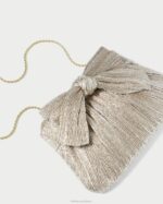 femmes Loeffler Randall Champagne pochette à nœud Rayne Sacs 8HL8394 - Image 3