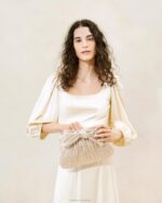 femmes Loeffler Randall Champagne pochette à nœud Rayne Sacs 8HL8394 - Image 5