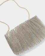 femmes Loeffler Randall Champagne pochette plissée plate brit Sacs 8HL8393 - Image 3