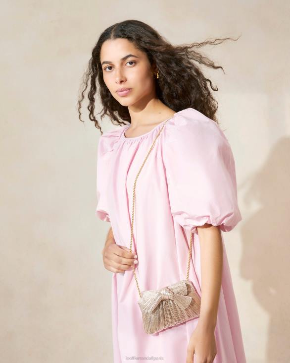 femmes Loeffler Randall Champagne pochette rochelle à petit nœud Sacs 8HL8395 - Image 5