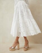 femmes Loeffler Randall Champagne sandale à plateforme à nœud rivka chaussures 8HL827 - Image 5