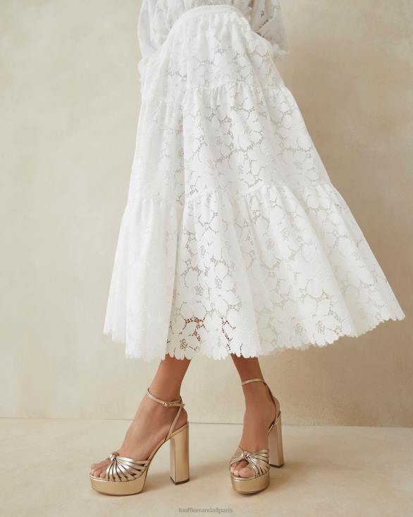 femmes Loeffler Randall Champagne sandale à plateforme à nœud rivka chaussures 8HL827 - Image 5