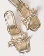 femmes Loeffler Randall Champagne talon à nœud margi chaussures 8HL831 - Image 3