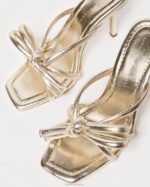 femmes Loeffler Randall Champagne talon à nœud margi chaussures 8HL831 - Image 4