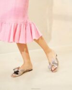 femmes Loeffler Randall Champagne toboggan à arc Daphné chaussures 8HL8124 - Image 5