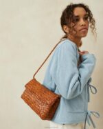 femmes Loeffler Randall Charpente sac porté épaule mabel marron Sacs 8HL8401 - Image 5
