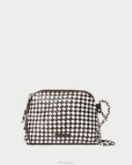 femmes Loeffler Randall chocolat/blanc sac à bandoulière tissé Mallory Sacs 8HL8332