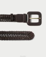 femmes Loeffler Randall chocolat ceinture fine olive accessoires 8HL8168 - Image 2