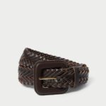 femmes Loeffler Randall chocolat ceinture fine olive accessoires 8HL8168