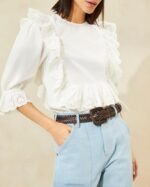 femmes Loeffler Randall chocolat ceinture fine olive accessoires 8HL8168 - Image 3