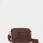 femmes Loeffler Randall chocolat sac photo tressé Patricia Sacs 8HL8327