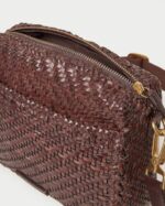 femmes Loeffler Randall chocolat sac photo tressé Patricia Sacs 8HL8327 - Image 4